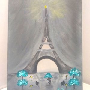 🎁Oil Painting "Bonjour Bleu"